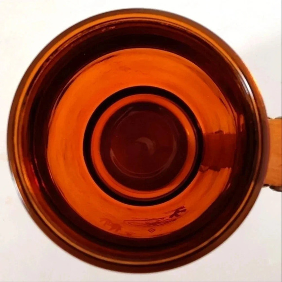 Vintage Siesta Ware Mug Cup, 14 ounce, glass with wooden handle - Picture 8 of 8